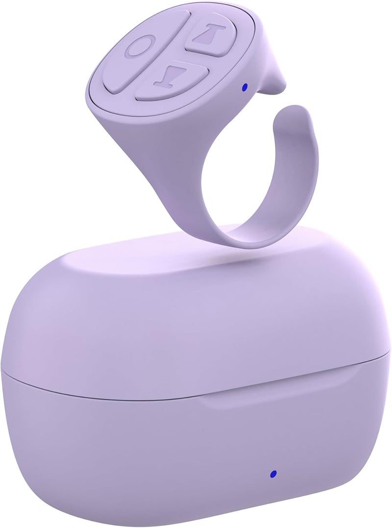 STDFORU TikTok Scrolling Ring, Bluetooth Camera Remote Control, Scrolling Ring for iPhone,TIK Tok, iPad, Android (Purple) - Image 1